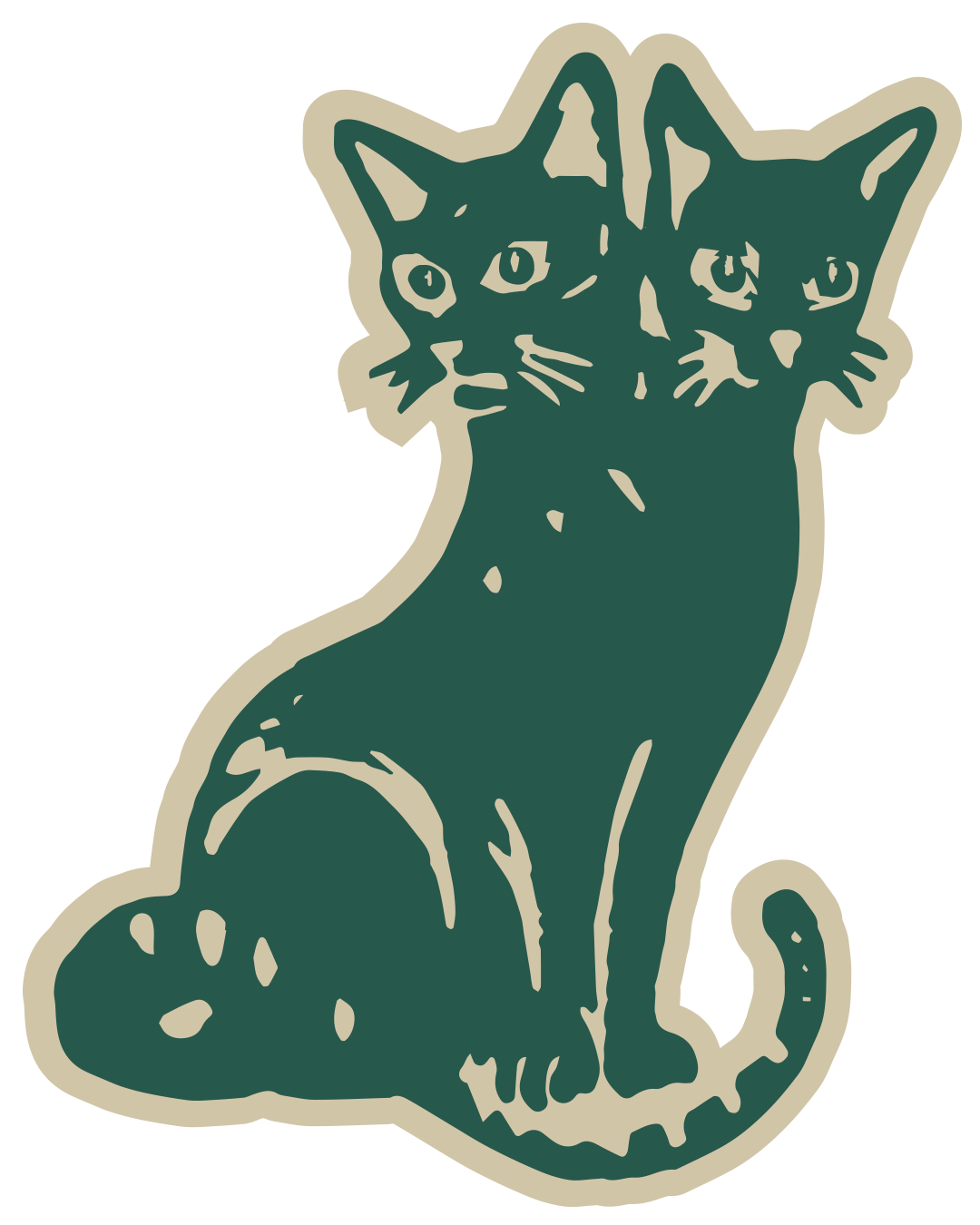 LARRY — the two-headed cat